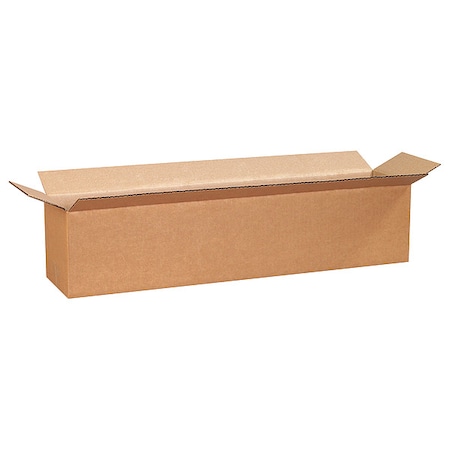 28 in x 6 in x 6 in Shipping Box, Kraft, Corrugate, Single Wall, 32 ECT MPN:493T34