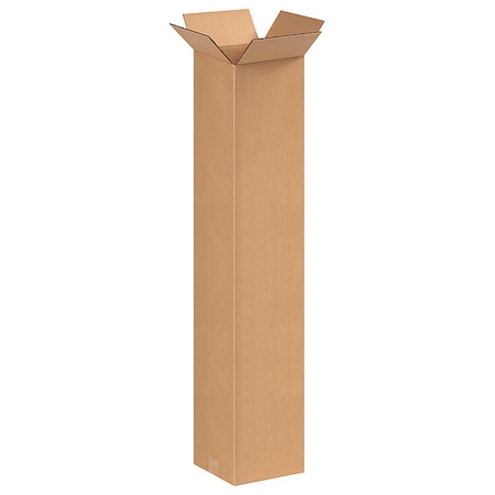 8 in x 8 in x 40 in Shipping Box, Kraft, Corrugate, Single Wall, 32 ECT MPN:493T35