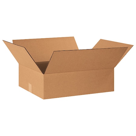 20 in x 16 in x 6 in Shipping Box, Kraft, Corrugate, Single Wall, 32 ECT MPN:493T41