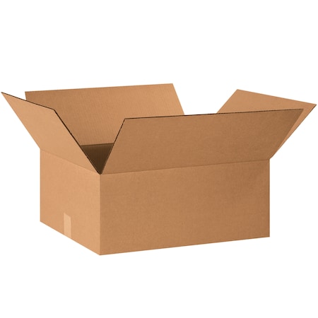 20 in x 16 in x 8 in Shipping Box, Kraft, Corrugate, Single Wall, 32 ECT MPN:493T42