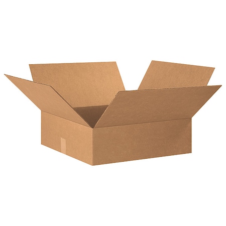 20 in x 20 in x 6 in Shipping Box, Kraft, Corrugate, Single Wall, 32 ECT MPN:493T45