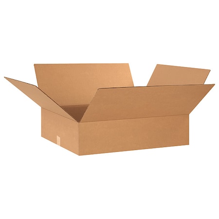 24 in x 20 in x 6 in Shipping Box, Kraft, Corrugate, Single Wall, 32 ECT MPN:493T51