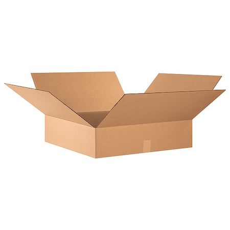 24 in x 24 in x 6 in Shipping Box, Kraft, Corrugate, Single Wall, 32 ECT MPN:493T53