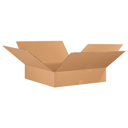 26 in x 26 in x 6 in Shipping Box, Kraft, Corrugate, Single Wall, 32 ECT MPN:493T54