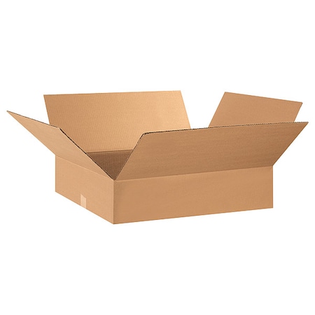 28 in x 17 in x 5 in Shipping Box, Kraft, Corrugate, Single Wall, 32 ECT MPN:493T55