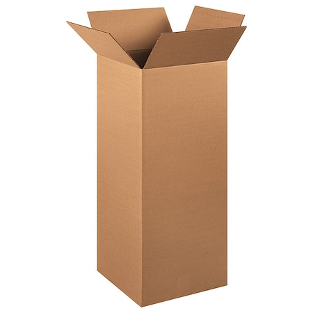 12 in x 12 in x 30 in Shipping Box, Kraft, Corrugate, Single Wall, 32 ECT MPN:493T63