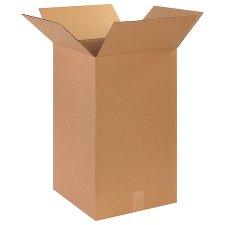 14 in x 14 in x 24 in Shipping Box, Kraft, Corrugate, Single Wall, 32 ECT MPN:493T65