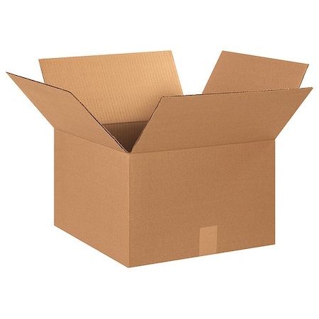 15 in x 15 in x 10 in Shipping Box, Kraft, Corrugate, Single Wall, 32 ECT MPN:493T66