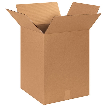 15 in x 15 in x 20 in Shipping Box, Kraft, Corrugate, Single Wall, 32 ECT MPN:493T67