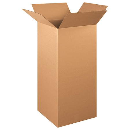 16 in x 16 in x 36 in Shipping Box, Kraft, Corrugate, Single Wall, 32 ECT MPN:493T70