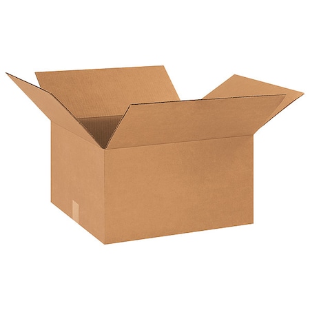 18 in x 16 in x 10 in Shipping Box, Kraft, Corrugate, Single Wall, 32 ECT MPN:493T71