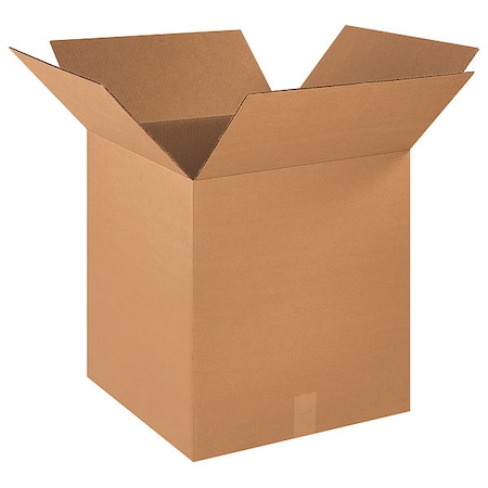 18 in x 18 in x 20 in Shipping Box, Kraft, Corrugate, Single Wall, 32 ECT MPN:493T72