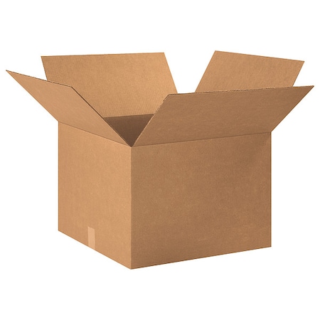 20 in x 20 in x 14 in Shipping Box, Kraft, Corrugate, Single Wall, 32 ECT MPN:493T83