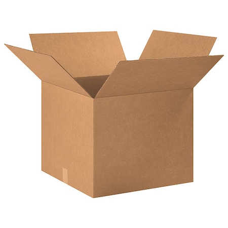 20 in x 20 in x 16 in Shipping Box, Kraft, Corrugate, Single Wall, 32 ECT MPN:493T84