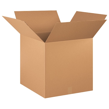20 in x 20 in x 20 in Shipping Box, Kraft, Corrugate, Single Wall, 32 ECT MPN:493T86