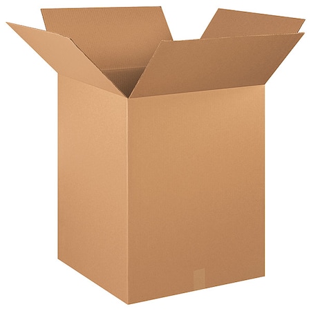 20 in x 20 in x 26 in Shipping Box, Kraft, Corrugate, Single Wall, 32 ECT MPN:493T88