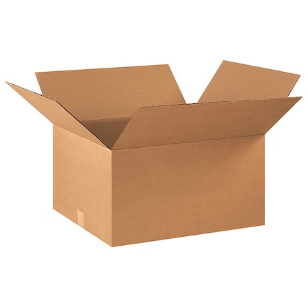 22 in x 18 in x 12 in Shipping Box, Kraft, Corrugate, Single Wall, 32 ECT MPN:493T90