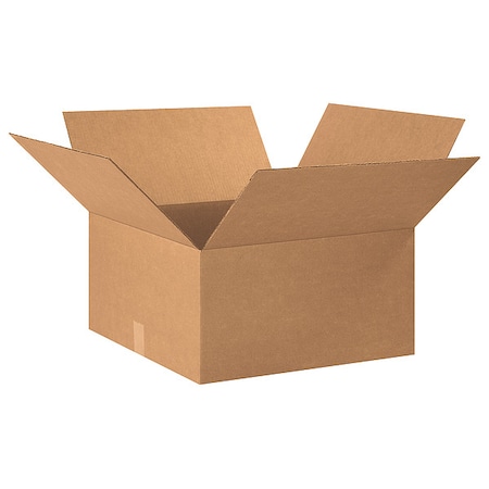 22 in x 20 in x 10 in Shipping Box, Kraft, Corrugate, Single Wall, 32 ECT MPN:493T92