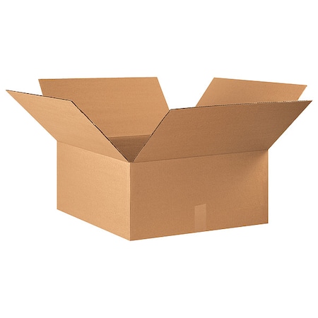 22 in x 22 in x 10 in Shipping Box, Kraft, Corrugate, Single Wall, 32 ECT MPN:493T93