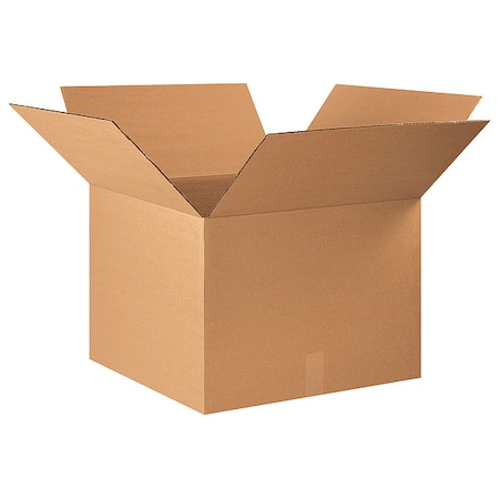 22 in x 22 in x 16 in Shipping Box, Kraft, Corrugate, Single Wall, 32 ECT MPN:493T94