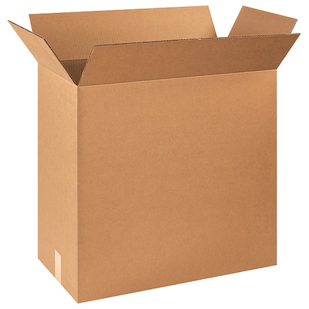 24 in x 12 in x 24 in Shipping Box, Kraft, Corrugate, Single Wall, 32 ECT MPN:493T98