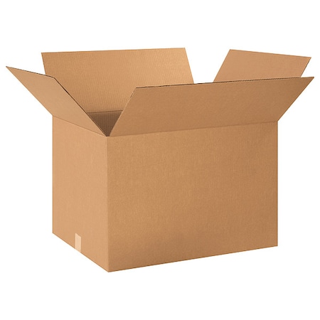 24 in x 17 in x 15 in Shipping Box, Kraft, Corrugate, Single Wall, 32 ECT MPN:493U06