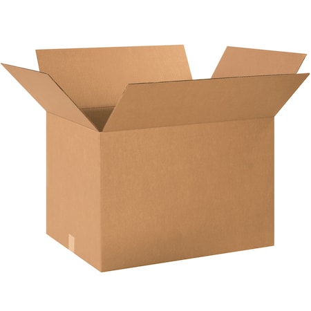 24 in x 18 in x 16 in Shipping Box, Kraft, Corrugate, Single Wall, 32 ECT MPN:493U10