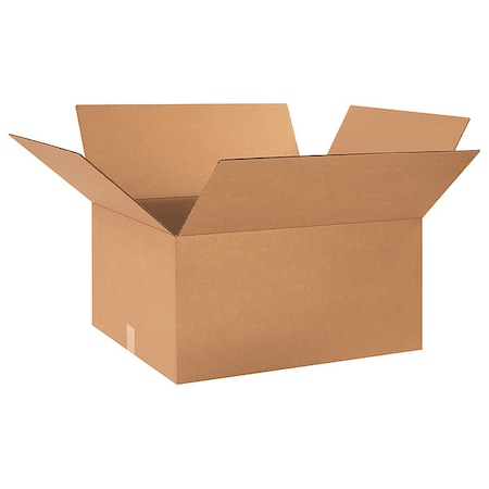 24 in x 20 in x 12 in Shipping Box, Kraft, Corrugate, Single Wall, 32 ECT MPN:493U13
