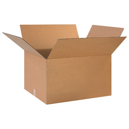 24 in x 20 in x 14 in Shipping Box, Kraft, Corrugate, Single Wall, 32 ECT MPN:493U14