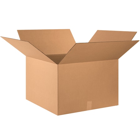24 in x 24 in x 16 in Shipping Box, Kraft, Corrugate, Single Wall, 32 ECT MPN:493U20