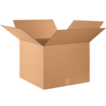 24 in x 24 in x 18 in Shipping Box, Kraft, Corrugate, Single Wall, 32 ECT MPN:493U21