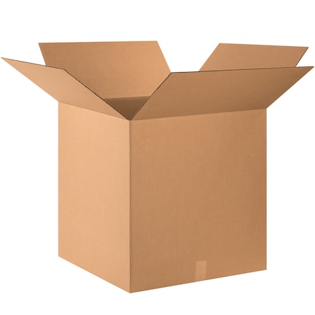 24 in x 24 in x 24 in Shipping Box, Kraft, Corrugate, Single Wall, 32 ECT MPN:493U23