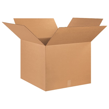 25 in x 25 in x 20 in Shipping Box, Kraft, Corrugate, Single Wall, 32 ECT MPN:493U25