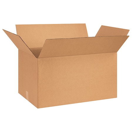 26 in x 16 in x 14 in Shipping Box, Kraft, Corrugate, Single Wall, 32 ECT MPN:493U28