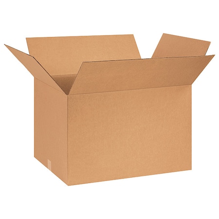 26 in x 18 in x 16 in Shipping Box, Kraft, Corrugate, Single Wall, 32 ECT MPN:493U31