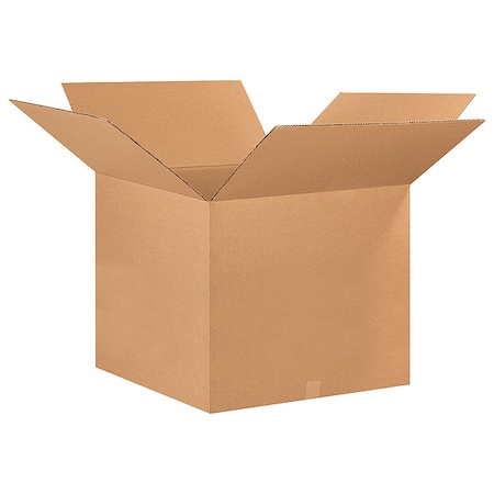26 in x 26 in x 20 in Shipping Box, Kraft, Corrugate, Single Wall, 32 ECT MPN:493U35