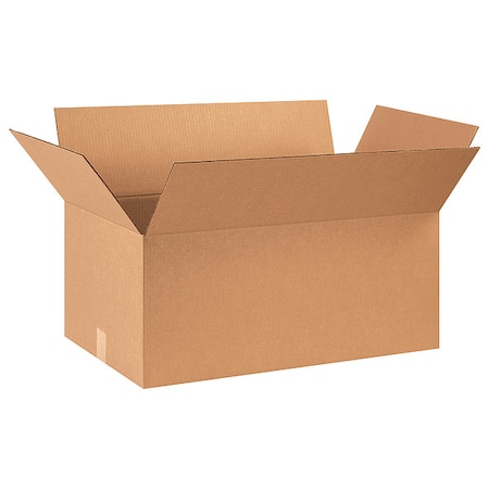 28 in x 16 in x 12 in Shipping Box, Kraft, Corrugate, Single Wall, 32 ECT MPN:493U36
