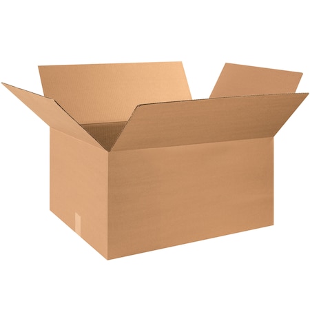 28 in x 18 in x 12 in Shipping Box, Kraft, Corrugate, Single Wall, 32 ECT MPN:493U37