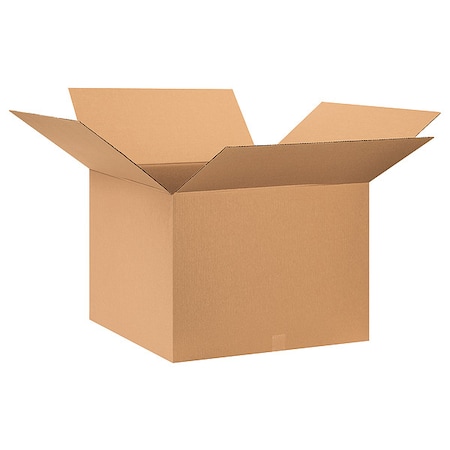 28 in x 28 in x 20 in Shipping Box, Kraft, Corrugate, Single Wall, 32 ECT MPN:493U40