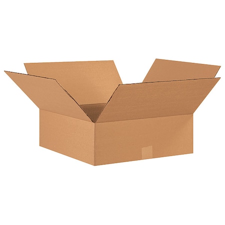 17 in x 17 in x 6 in Shipping Box, Kraft, Corrugate, Single Wall, 32 ECT MPN:493U62