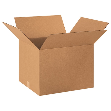 20 in x 18 in x 14 in Shipping Box, Kraft, Corrugate, Single Wall, 32 ECT MPN:493U65