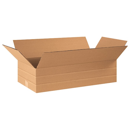 24 in x 12 in x 6 in Shipping Box, Kraft, Corrugate, Single Wall, 32 ECT MPN:493U77