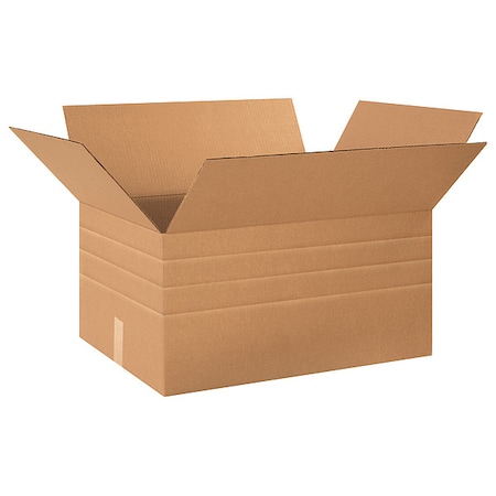 24 in x 18 in x 12 in Multi-Depth Box, Kraft, Corrugate, Single Wall, 32 ECT MPN:493U79