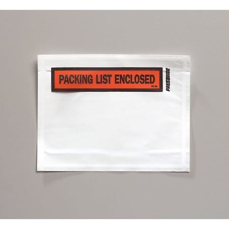 Packing List Envelopes, Orange, PK1000 MPN:4UDR8