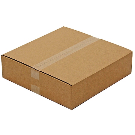 16 in x 16 in x 4 in Shipping Box, Kraft, Corrugate, Single Wall, 200# MPN:55NM67