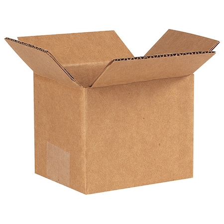 5 in x 4 in x 4 in Shipping Box, Kraft, Corrugate, Single Wall, 32 ECT MPN:55VG09