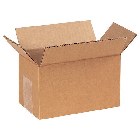 6 in x 3 in x 3 in Shipping Box, Kraft, Corrugate, Single Wall, 32 ECT MPN:55VG12