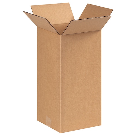 6 in x 6 in x 14 in Shipping Box, Kraft, Corrugate, Single Wall, 32 ECT MPN:55VG19