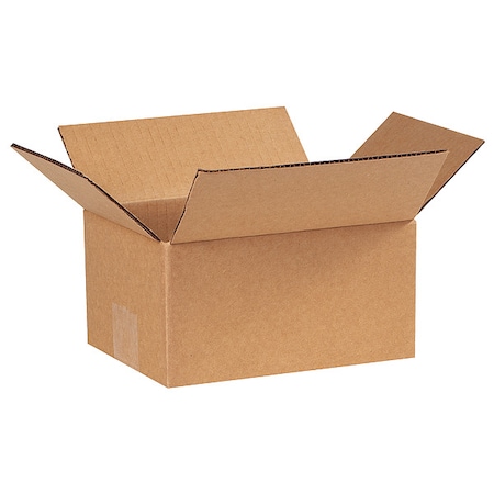 7 in x 5 in x 3 in Shipping Box, Kraft, Corrugate, Single Wall, 32 ECT MPN:55VG20