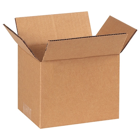 7 in x 5 in x 5 in Shipping Box, Kraft, Corrugate, Single Wall, 32 ECT MPN:55VG21
